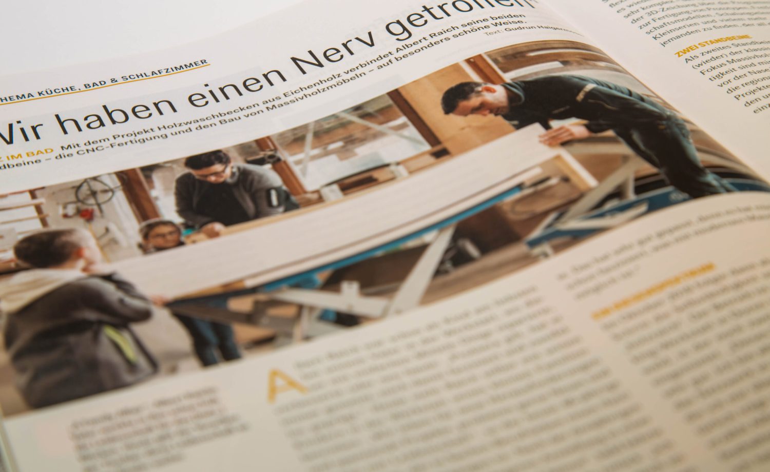 holzraich holzwaschbecken im tischler journal